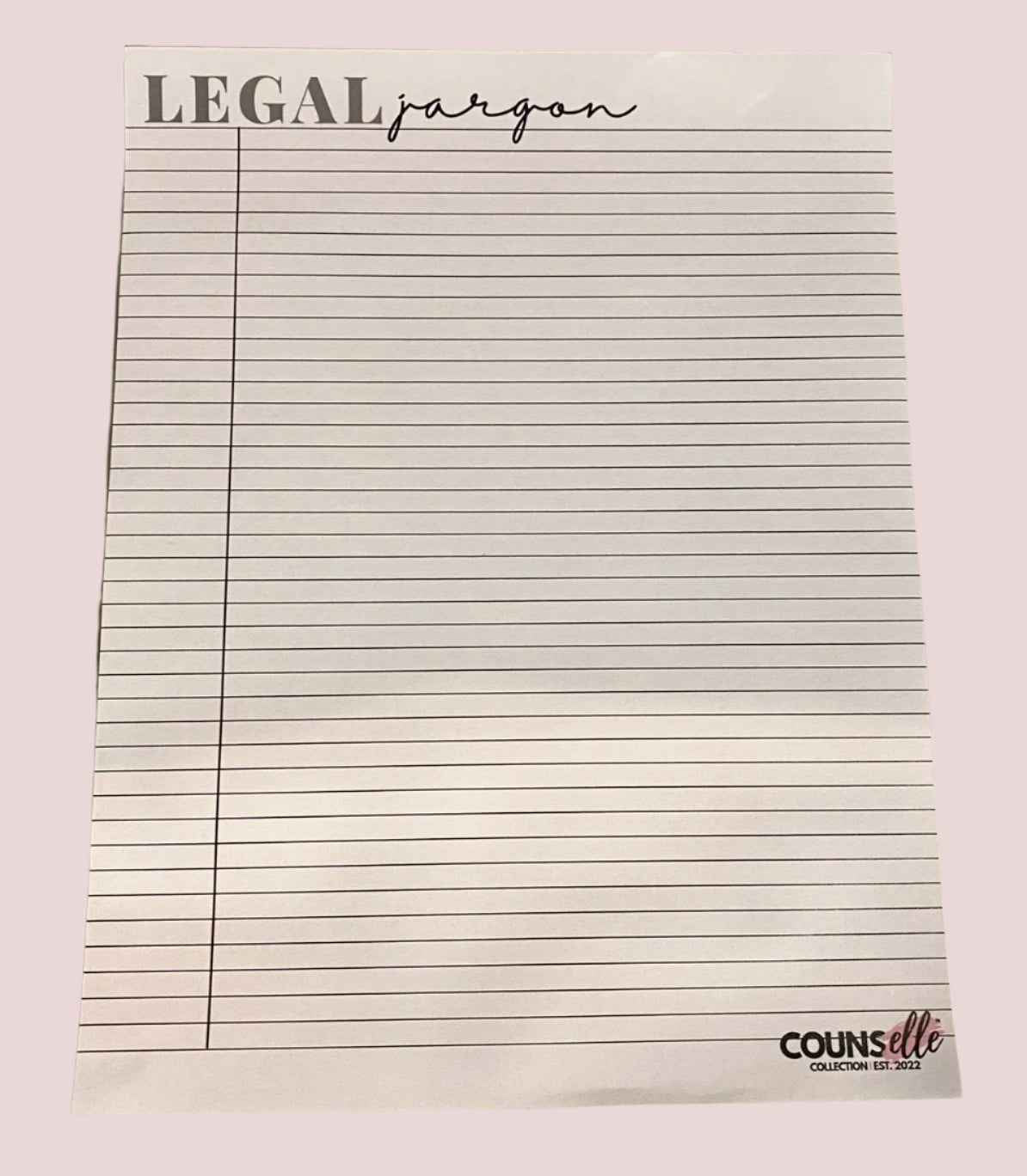 The "Legal Jargon" Notepad !!