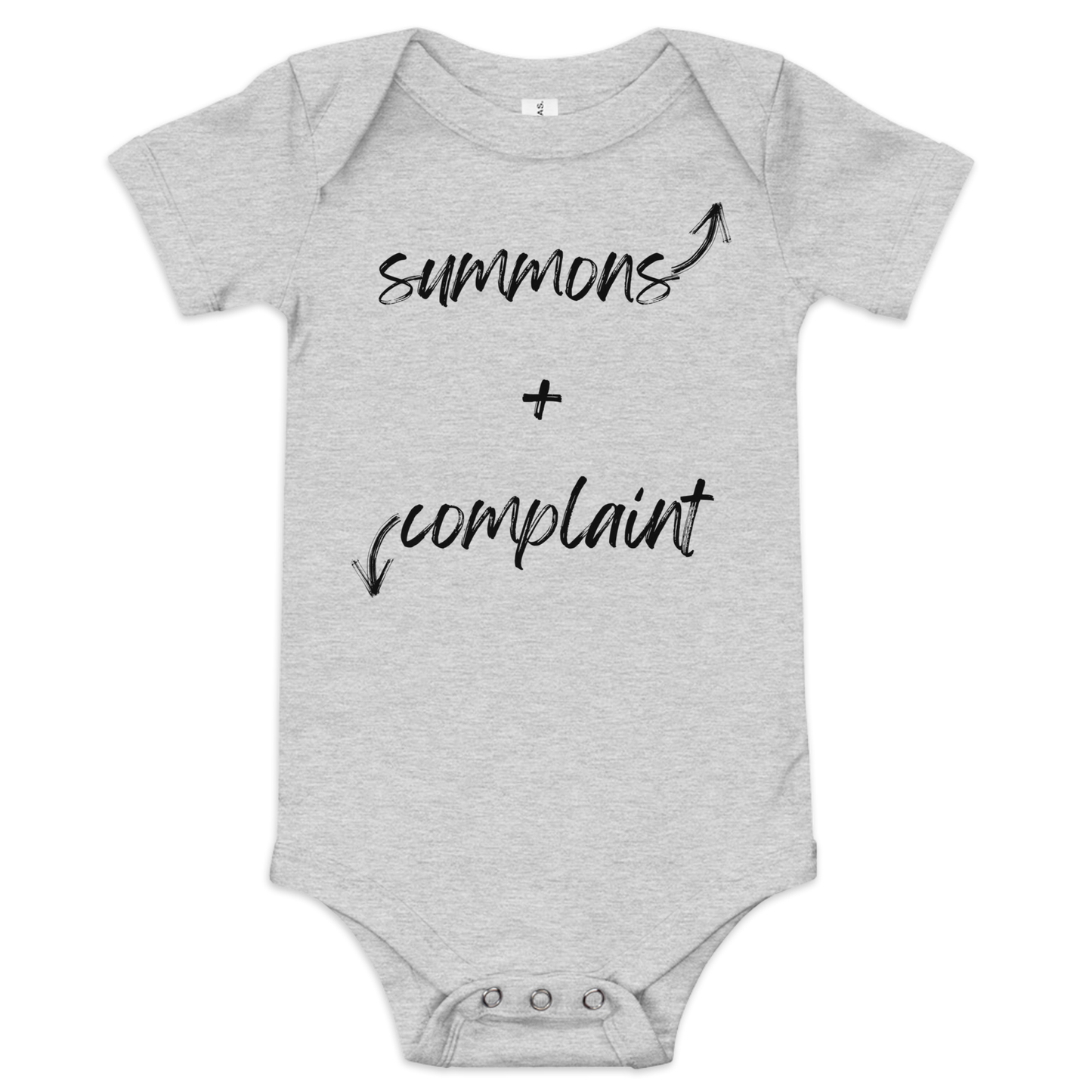 The "Summons + Complaint" Onesie !!! - THE COUNSELLE COLLECTION™