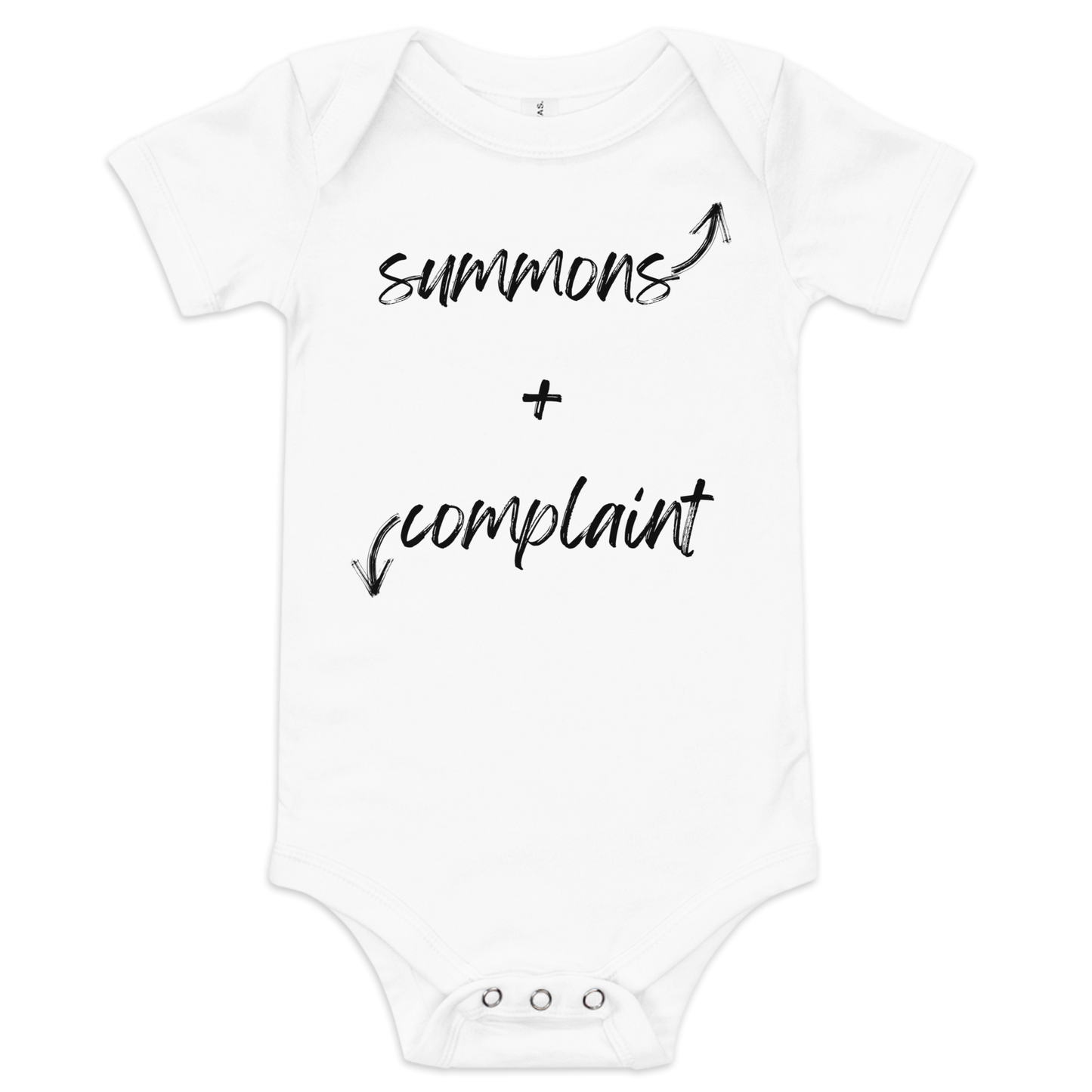 The "Summons + Complaint" Onesie !!! - THE COUNSELLE COLLECTION™