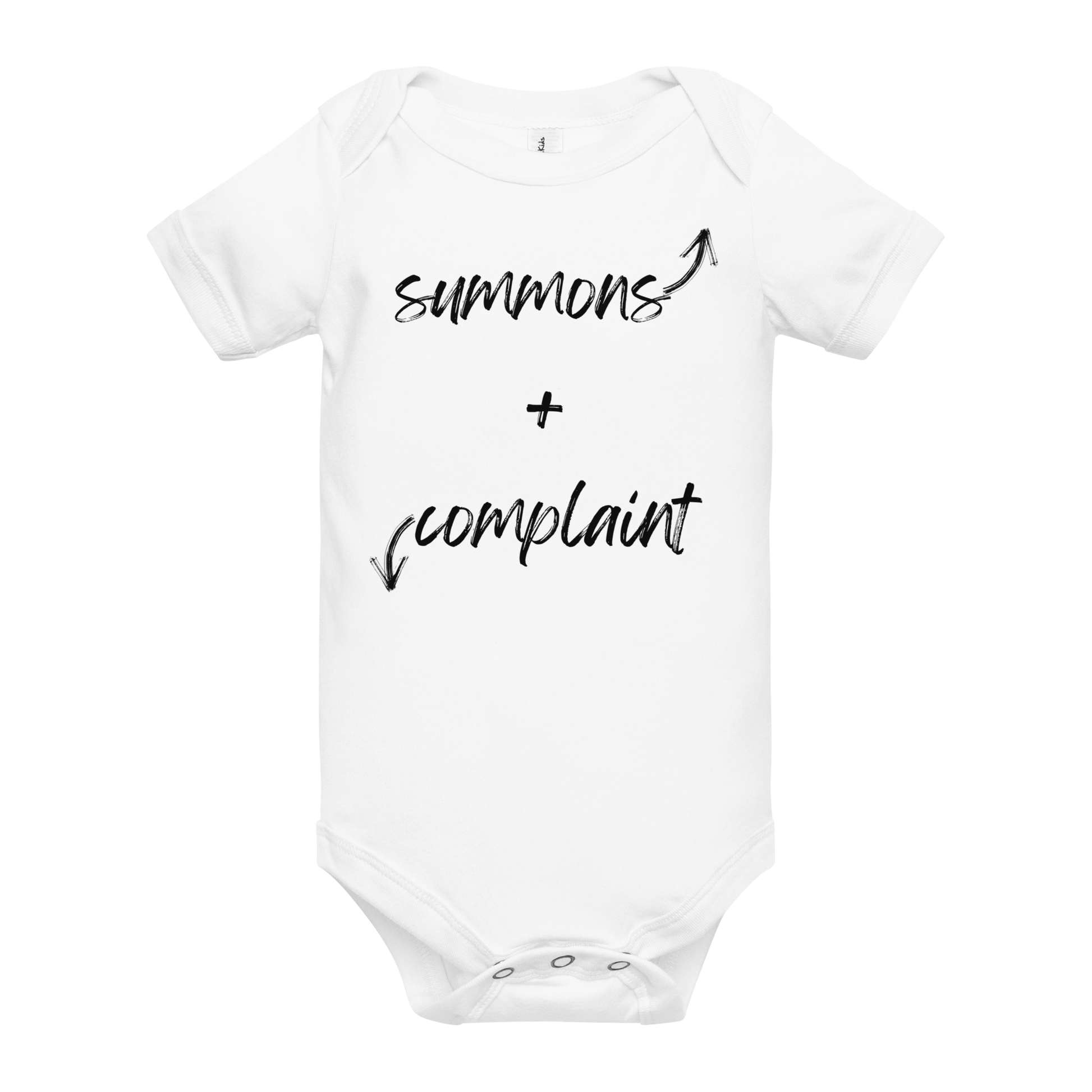 The "Summons + Complaint" Onesie !!! - THE COUNSELLE COLLECTION™