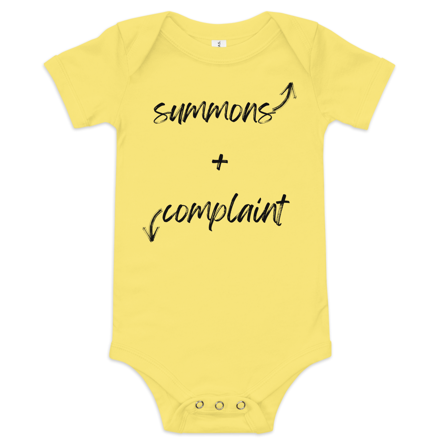 The "Summons + Complaint" Onesie !!! - THE COUNSELLE COLLECTION™