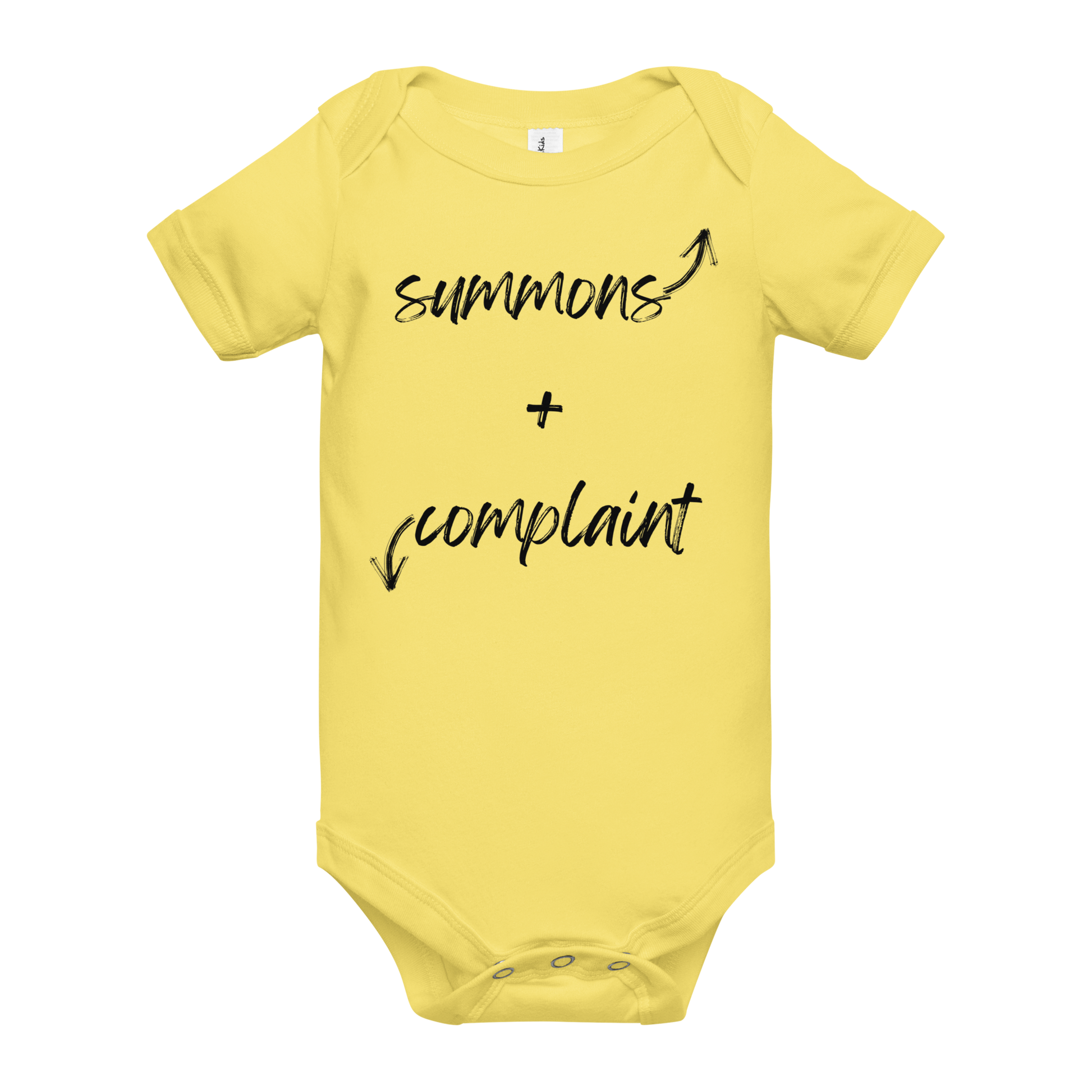 The "Summons + Complaint" Onesie !!! - THE COUNSELLE COLLECTION™