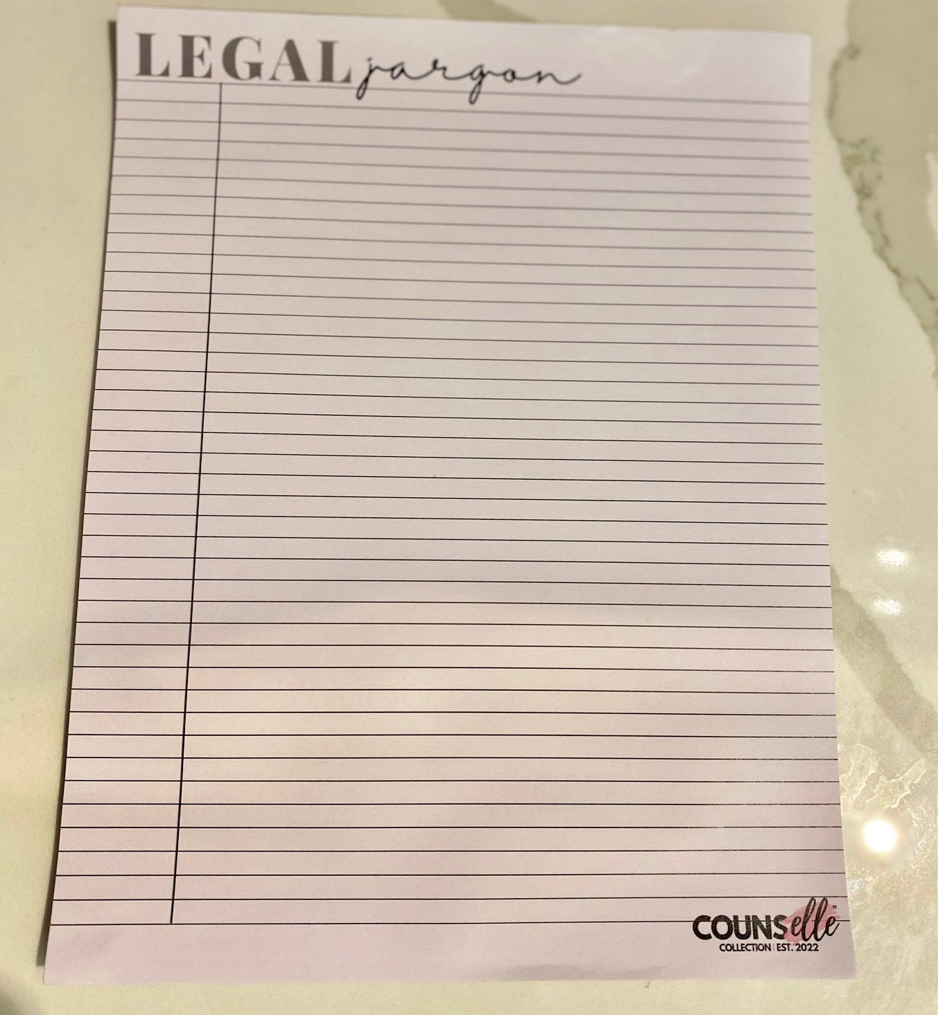 The "Legal Jargon" Notepad !! - THE COUNSELLE COLLECTION™