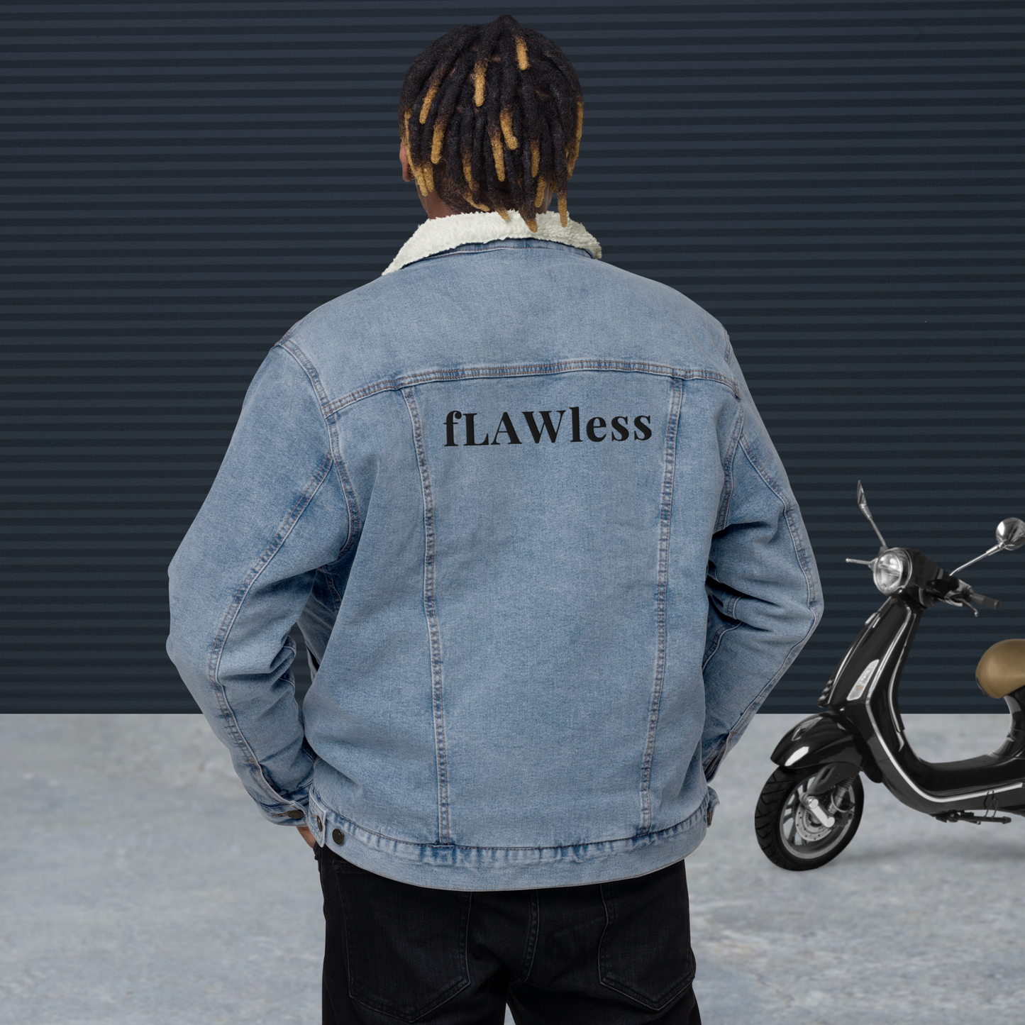 The "fLAWless" Denim Sherpa Jacket !!