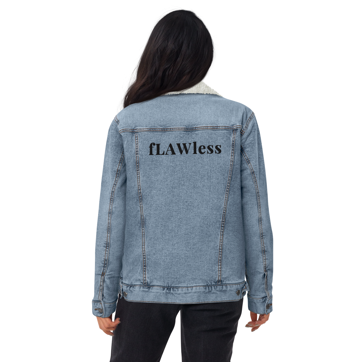 The "fLAWless" Denim Sherpa Jacket !!