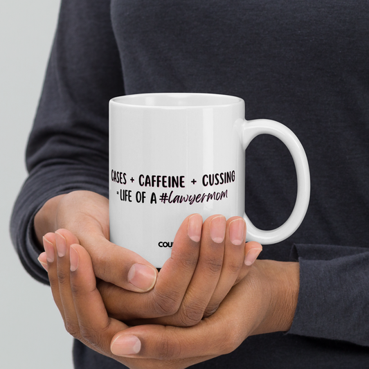 The "Cases + Caffeine + Cussing" Mug