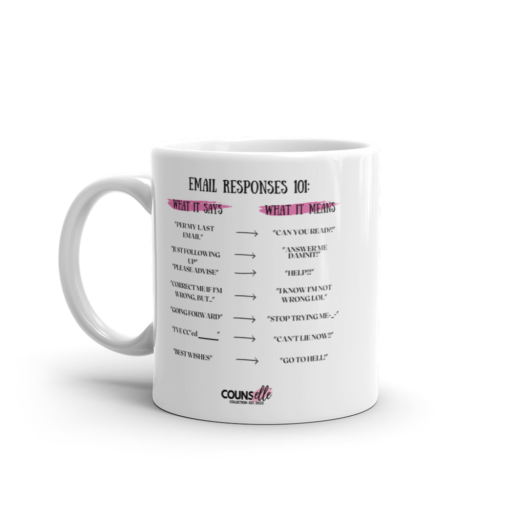 The "Emails 101" Mug !! - THE COUNSELLE COLLECTION™