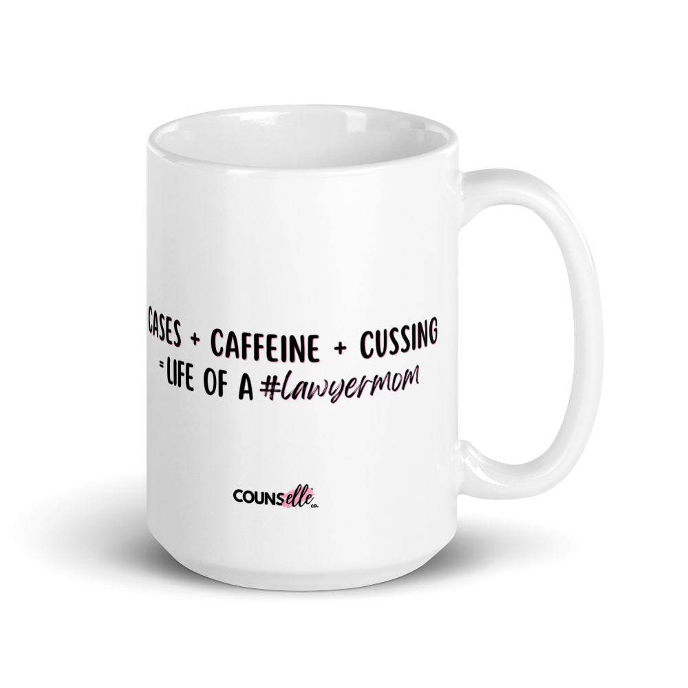 The "Cases + Caffeine + Cussing" Mug - THE COUNSELLE COLLECTION™