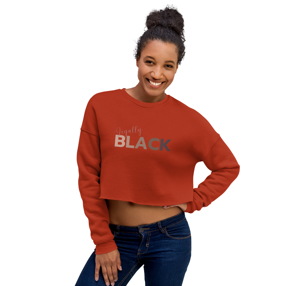 The "Legally BLACK" Cropped Sweatshirt !! - THE COUNSELLE COLLECTION™