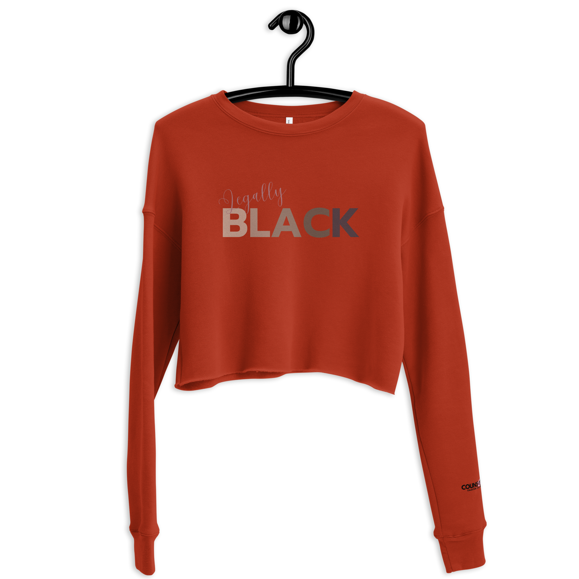 The "Legally BLACK" Cropped Sweatshirt !! - THE COUNSELLE COLLECTION™