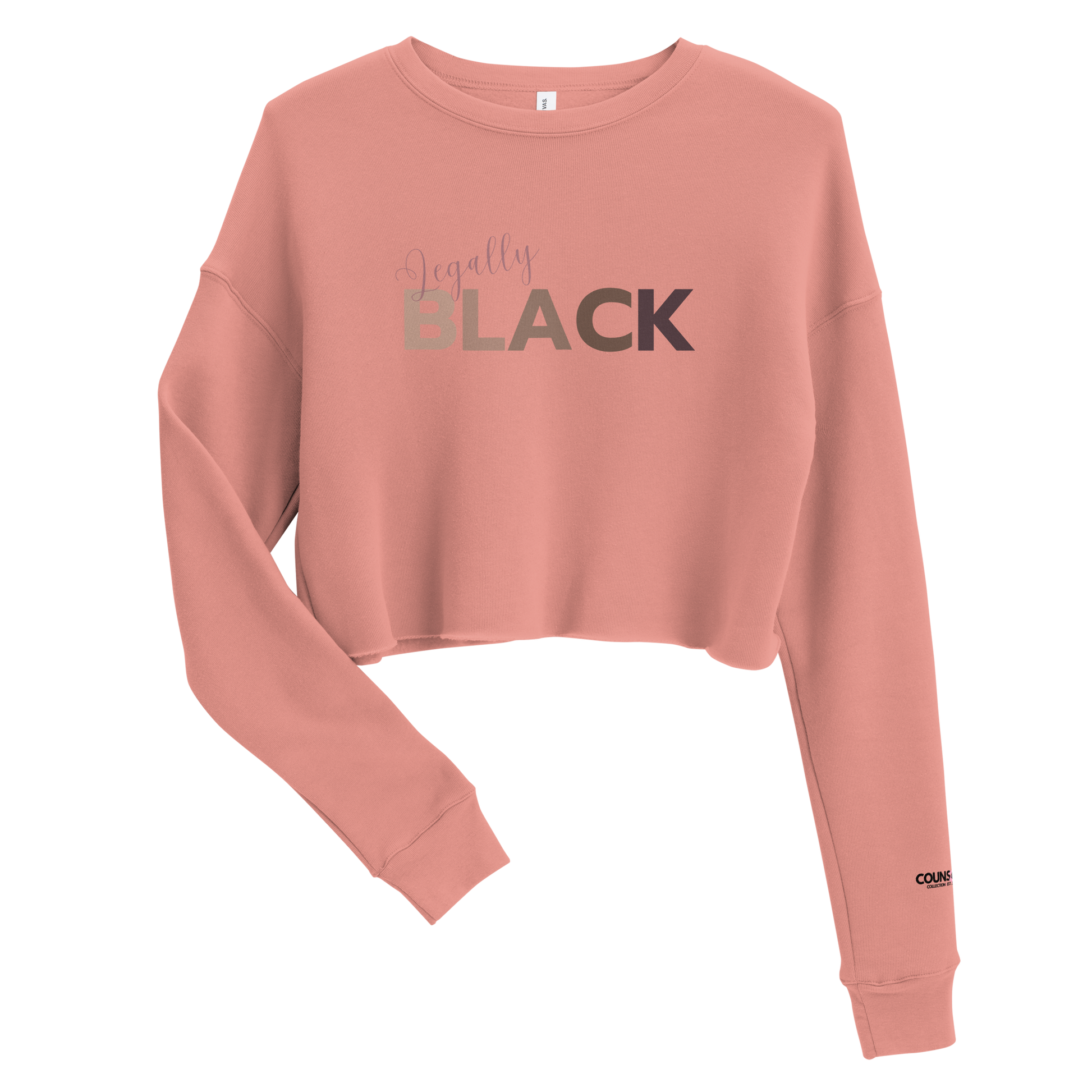 The "Legally BLACK" Cropped Sweatshirt !! - THE COUNSELLE COLLECTION™